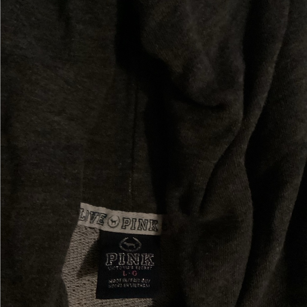 PINK Victoria's Secret Charcoal Hoodie - Picture 5 of 5